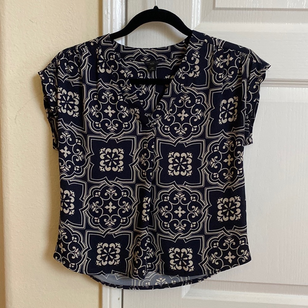 Ann Taylor XSP Print Blouse